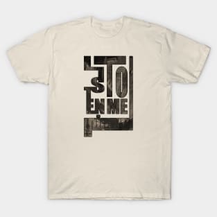 Listen To Me & Arabic Font T-Shirt